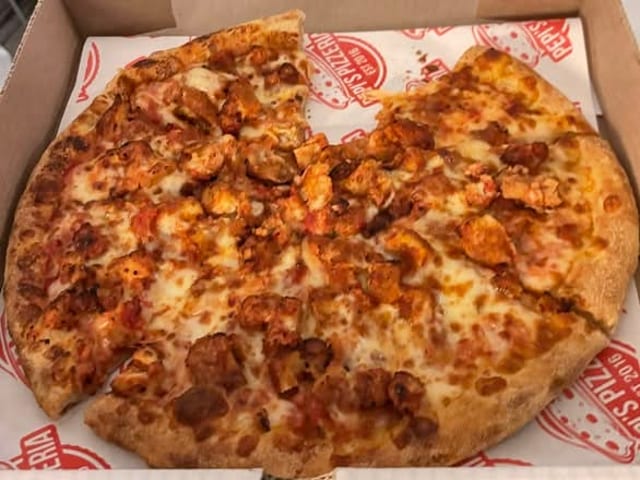 Chicken Parm Pizza.