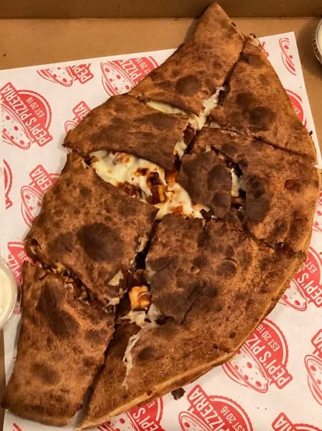 Buffalo Chicken Calzone.