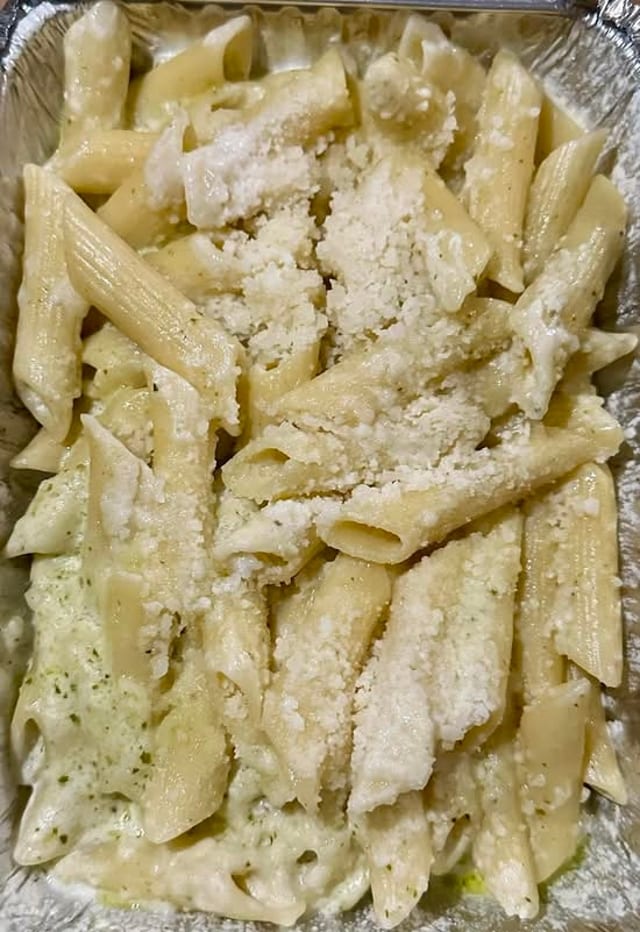 Alfredo Pesto Pasta.