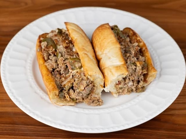 Spicy Steak & Cheese sub.